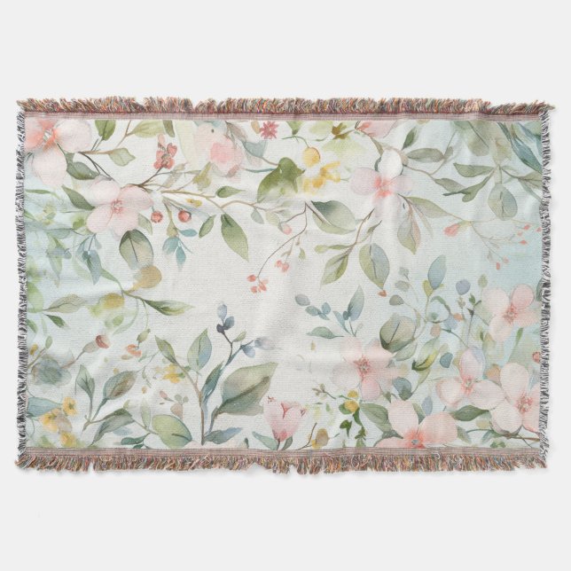 Apple blossoms inspired decke (Vorderseite)