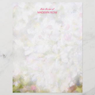 Apple blüht botanisches Zeichnen Ihres Namenspapie