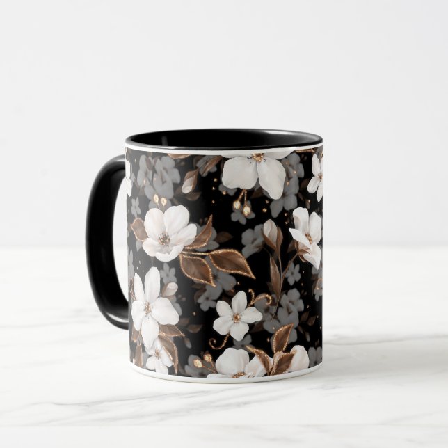 Apple-Blume Tasse (Vorderseite Links)
