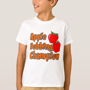 Apple Bobbing Champion Herbst Apple Cartoon T-Shirt