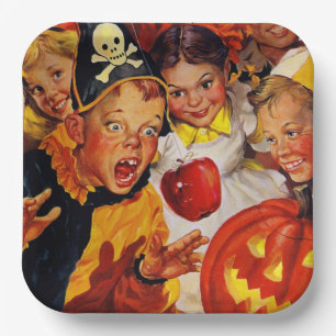 Apple Bobbing Gefahren   Funny Kids   Halloween Pappteller