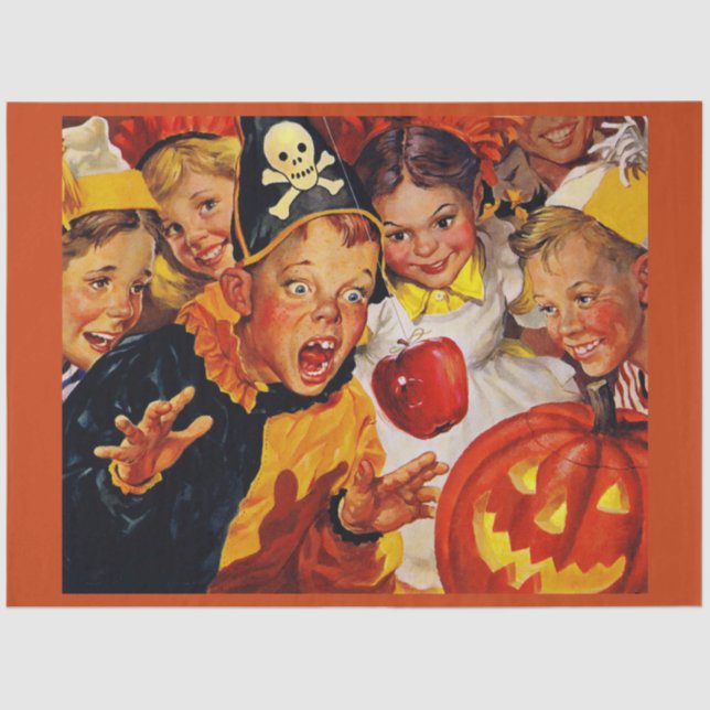 Apple Bobbing Gefahren Seidenpapier (Vorderseite)