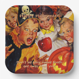 Apple Bobbing Gefahren | Sweet Tooth | Halloween Pappteller
