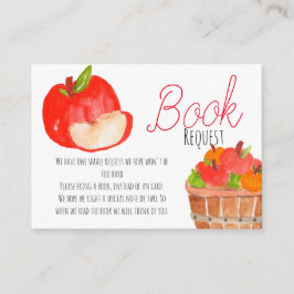 Apple book Anfrage Babyduschkarteneinsatz Begleitkarte