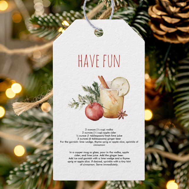Apple Cider Mule Rezept |Feiertag Geschenkanhänger (Von Creator hochgeladen)