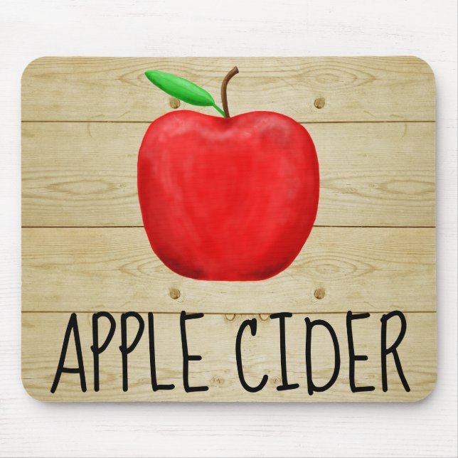 Apple Cider Red Apple Mousepad (Vorne)