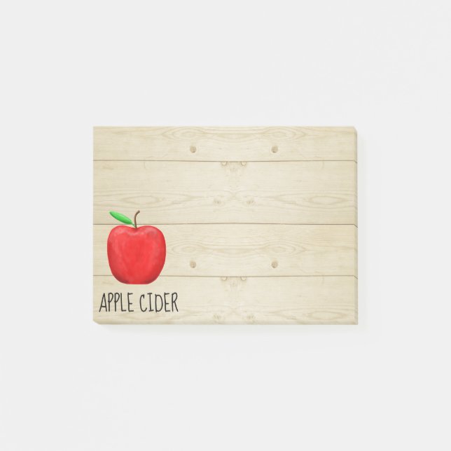 Apple Cider Red Apple Post-it Klebezettel (Vorderseite)