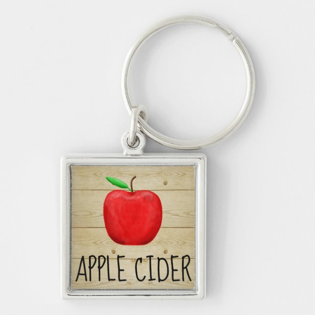 Apple Cider Red Apple Schlüsselanhänger (Vorne)