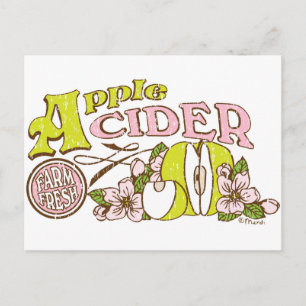 Apple Cider Sign Postkarte