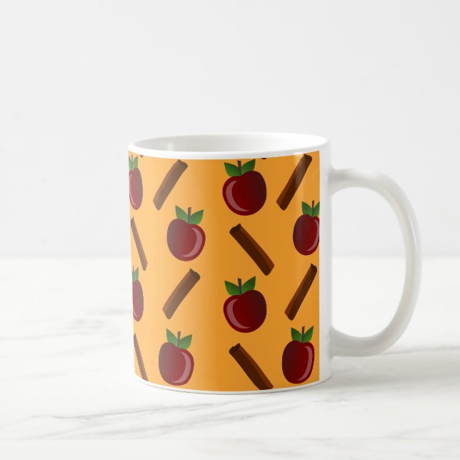 Apple Cinnamon Muster Kaffeetasse (Rechts)