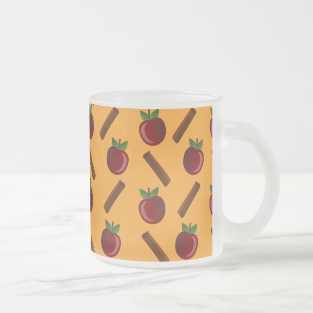 Apple Cinnamon Muster Mattglastasse (Rechts)