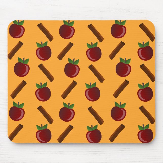 Apple Cinnamon Muster Mousepad (Vorne)
