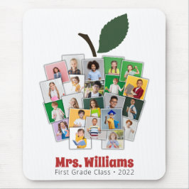 Apple Collage Geschenk für Lehrer 22 Fotos Mousepad