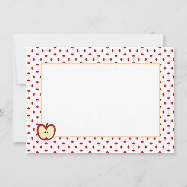 Apple Cores Personal Stationery Mitteilungskarte (Vorderseite)