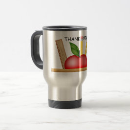 Apple Custom Travel Mug für Lehrer Reisebecher