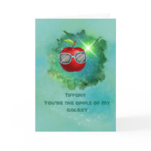 Apple dans la Carte de remerciements Galaxy de Tha