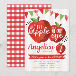 Apple de notre invitation pour la fête d'anniversa