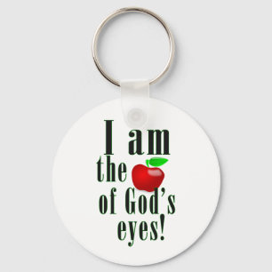 Apple der Augen des Gottes Schlüsselanhänger