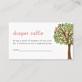 Apple Diaper Raffle Card Apple My Eye Baby Platzkarte