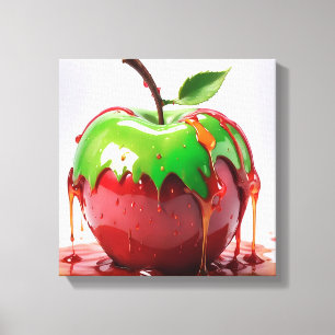 Apple Digital Art Leinwanddruck