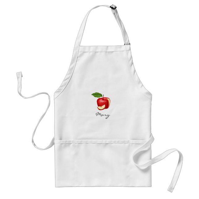 Apple-Druck-Küchen-Schürze personalisiert Schürze (Vorne)