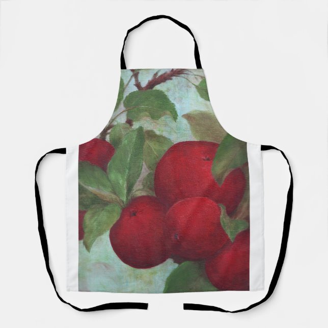 Apple Ernte, rot und grün Schürze (Vorderseite)