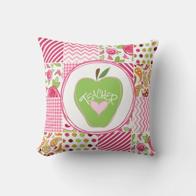 Apple et coussin verts de professeur d'Inpsired de (Recto)