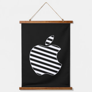 Apple-Fan-Art-Logo Wandteppich Mit Holzrahmen