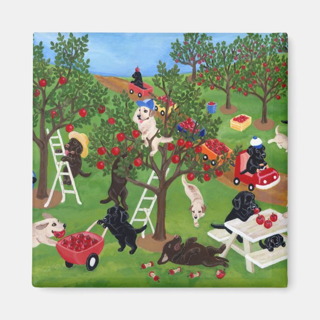 Apple Farm Labradors Magnet (Vorne)