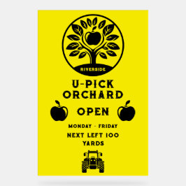 Apple Farm U- Pick-Werbeaktion Acrylschild