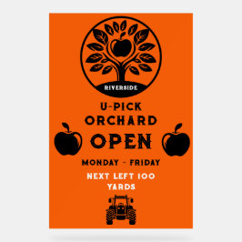 Apple Farm U- Pick-Werbeaktion Acrylschild