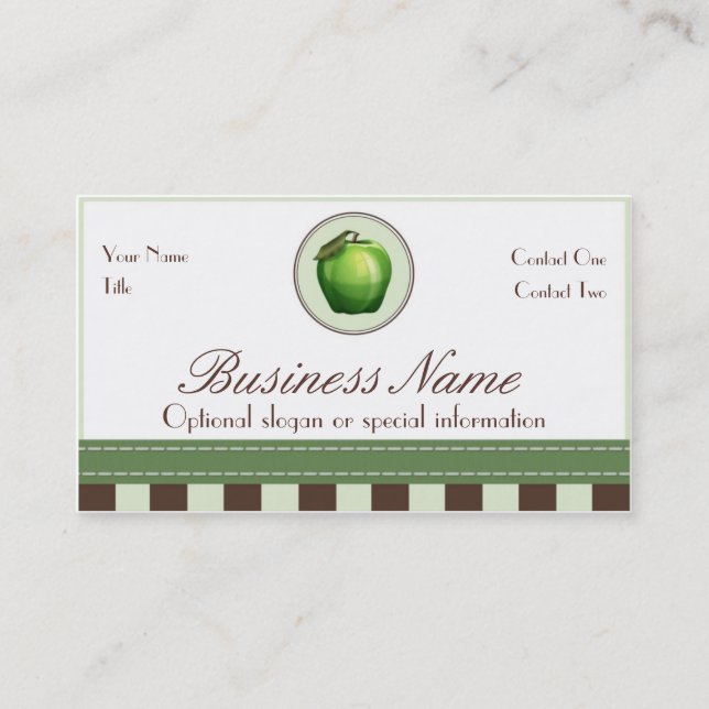 Apple Fibre Business Cards Visitenkarte (Vorderseite)