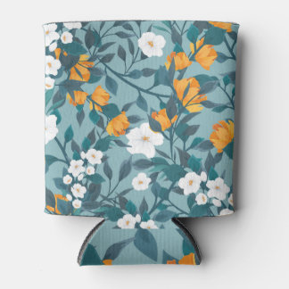 Apple Floral: Blühendes Mustermotiv. Dosenkühler