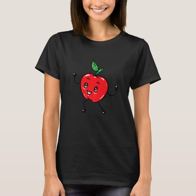 Apple Fruit for Apple Lovers Fruit Themed Premium T-Shirt (Vorderseite)