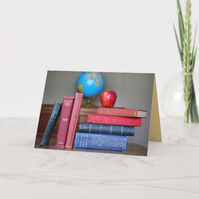 Apple für die Lehrerkarte Dankeskarte (Vorderseite)