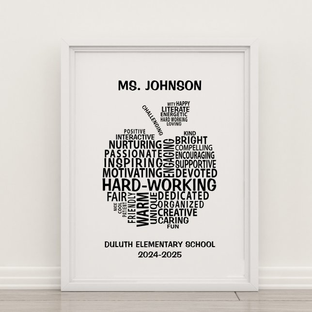 Apple für die personalisierte Lehrerbewertung Poster (Von Creator hochgeladen)