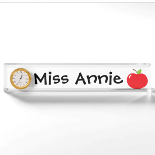 Apple für Lehrer Namensplakette