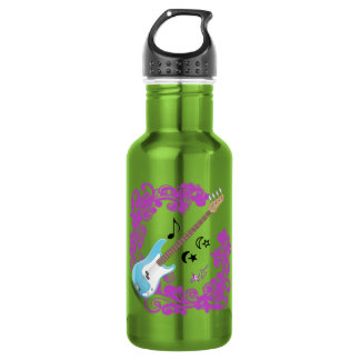 Apple Green Bass Gitarre Lila Swirl Wasserflasche