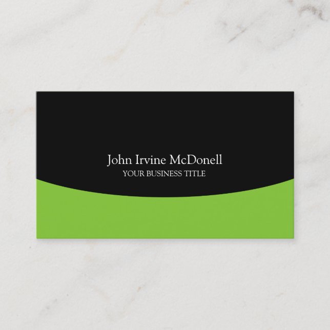 Apple Green Beruflich Business Consultant Visitenkarte (Vorderseite)