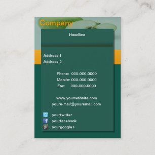 Apple Green Business Card Visitenkarte