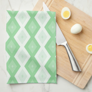 Apple green diamond pattern geschirrtuch