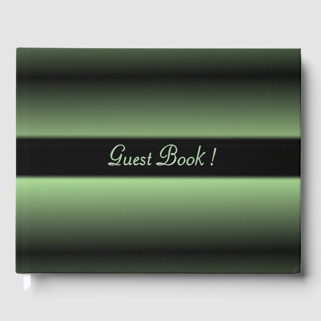 Apple Green Shine Personalisiert Gästebuch (Vorderseite)