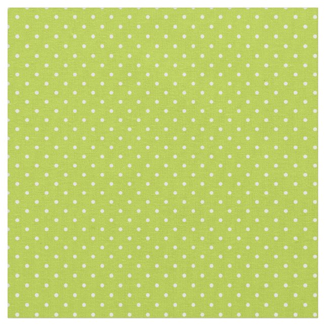 Apple Green Tiny Dots Stoff (Nahaufnahme)