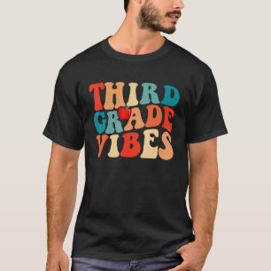 Apple Groovy Third Grade Vibes Lehrer 3. Klasse R T-Shirt
