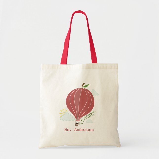 Apple Heißluftballon Bag für Lehrer Tragetasche (Vorne)