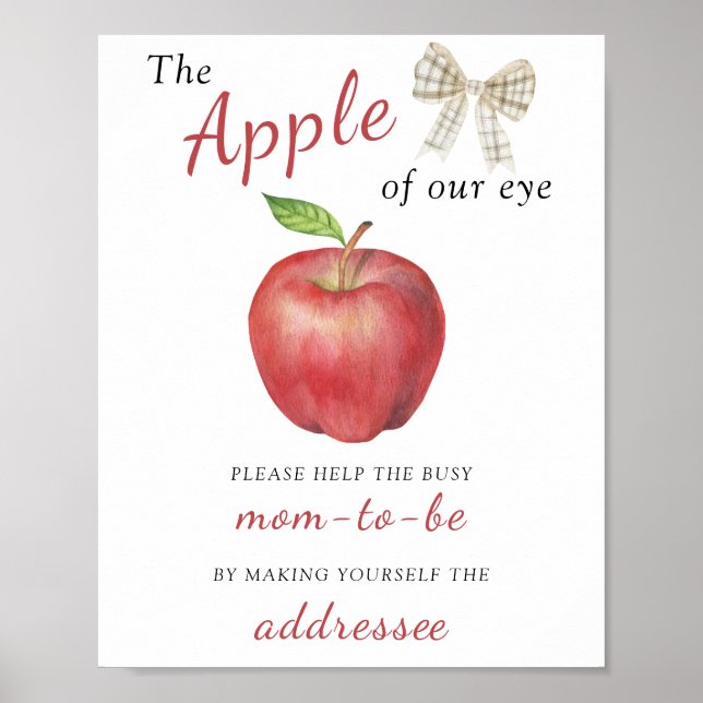Apple - Hilfe für den geschäftigen Adressaten der  Poster (Vorne)