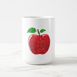 Apple Imitate Roter Glitzer Verwandlungstasse