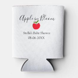 Apple in bloom baby shower red apple name date dosenkühler