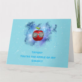 Apple in der dankbaren Galaxy Danke-Card Dankeskarte