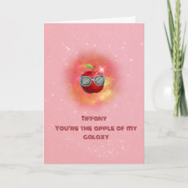 Apple in der dankbaren Galaxy Danke-Card Dankeskarte